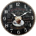 Ficha técnica e caractérísticas do produto Relógio de Parede em Mdf Café - The Home - Preto
