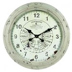 Ficha técnica e caractérísticas do produto Relógio de Parede em Metal e Vidro Lux 55cm