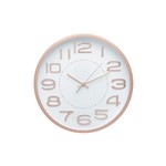 Ficha técnica e caractérísticas do produto Relógio de Parede em Plástico Urban Golden 30,5X4,2X30,5cm Branco