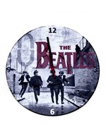 Relógio de Parede em Vinil Beatles Vermelho - Az Design