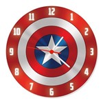Relógio de Parede Escudo Capitão América - Fabrica Geek