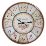 Ficha técnica e caractérísticas do produto Relógio de Parede Essence Flores 60cm