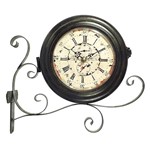 Ficha técnica e caractérísticas do produto Relógio de Parede Estação Torre Marrom OLDWAY
