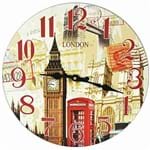 Ficha técnica e caractérísticas do produto Relógio de Parede Estilo Rústico London 1 CBRN07073