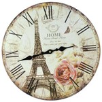 Ficha técnica e caractérísticas do produto Relógio de Parede Estilo Rústico Paris CBRN07097