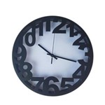 Relógio de Parede Estilo Vintage Detalhes Prata 30x30 - Minas