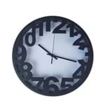 Ficha técnica e caractérísticas do produto Relógio de Parede Estilo Vintage Detalhes Preto 30x30 - Minas