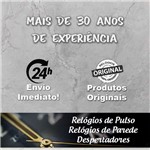 Ficha técnica e caractérísticas do produto Relógio de Parede Eurora Preto Quadrado Morango 6591-145