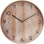 Ficha técnica e caractérísticas do produto Relógio de Parede Exeway 30cm, Bege