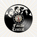 Ficha técnica e caractérísticas do produto Relógio de Parede Facção Central RAP Musica Disco Vinil LP