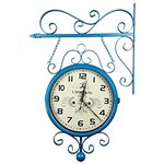Ficha técnica e caractérísticas do produto Relógio de Parede Face Dupla para Decoração Estilo Estação Antiga de Trem La Tour Du Pin, France