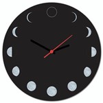 Ficha técnica e caractérísticas do produto Relógio de Parede FASES DA LUA