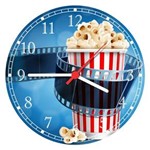 Ficha técnica e caractérísticas do produto Relógio de Parede Filmes Cinema Pipoca Decorações