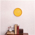 Ficha técnica e caractérísticas do produto Relógio de Parede Fit Amarelo 25cm - Etna