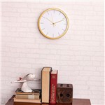 Ficha técnica e caractérísticas do produto Relógio de Parede Fit Branco 25cm - Etna