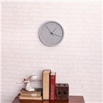 Ficha técnica e caractérísticas do produto Relógio de Parede Fit Prata 25cm - Etna