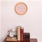Ficha técnica e caractérísticas do produto Relógio de Parede Fit Rosa 25cm - Etna