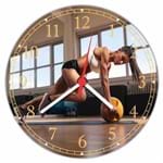 Ficha técnica e caractérísticas do produto Relógio De Parede Fitness Academias Pilates Musculação