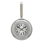 Relógio de Parede Frigideira Prata 40 Cm - Cardosoutl