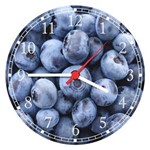Ficha técnica e caractérísticas do produto Relógio de Parede Frutas Açaí Cozinhas Decorações Interiores