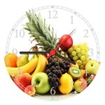 Relógio de Parede Frutas Cozinhas Gourmet Interior