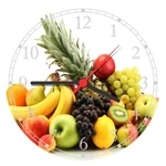 Ficha técnica e caractérísticas do produto Relógio De Parede Frutas Fruteira Cozinhas Gourmet Decorações