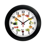 Ficha técnica e caractérísticas do produto Relógio de Parede Frutas