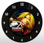 Ficha técnica e caractérísticas do produto Relógio de Parede - Fullmetal Alchemist - em Disco de Vinil - Mr. Rock - Anime