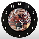 Ficha técnica e caractérísticas do produto Relógio de Parede - Gabigol Flamengo - em Disco de Vinil - Mr. Rock – Time