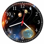 Ficha técnica e caractérísticas do produto Relógio De Parede Galáxias Universo Planetas Espaço Cosmos
