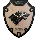 Ficha técnica e caractérísticas do produto Relógio de Parede Game of Thrones House Stark 29x34,5cm