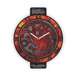 Ficha técnica e caractérísticas do produto Relógio de Parede Game of Thrones House Targaryen