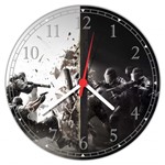 Ficha técnica e caractérísticas do produto Relógio de Parede Games Jogos Raiwbow Six Decorar - Vital Quadros