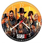 Ficha técnica e caractérísticas do produto Relógio de Parede Games Jogos Red Dead Redemption Decorações - Vital Quadros