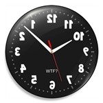 Ficha técnica e caractérísticas do produto Relógio de Parede Geek Anti Horário - 30 Cm - Yaay