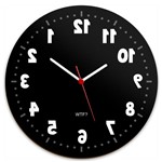 Ficha técnica e caractérísticas do produto Relógio de Parede Geek Anti Horário - Yaay