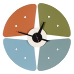 Ficha técnica e caractérísticas do produto Relógio de parede George Nelson Petal - Multicolorido