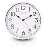 Ficha técnica e caractérísticas do produto Relógio de Parede Grande 25,9Cm Yin's Redondo Silencioso