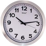 Ficha técnica e caractérísticas do produto Relógio de Parede Grande Aço Inox Escritório Empresa Casa (YI15188)