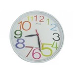 Ficha técnica e caractérísticas do produto Relógio de Parede Grande Branco Ref:R67 - Genial