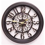 Ficha técnica e caractérísticas do produto Relógio de Parede Grande Modelo Clássico Retro Vintage