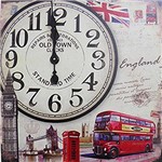 Ficha técnica e caractérísticas do produto Relogio de Parede Grande Vintage Retro Decoracao Londres (XIN-05)