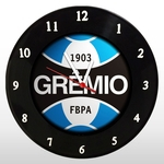Ficha técnica e caractérísticas do produto Relógio de Parede - Grêmio - em Disco de Vinil - Mr. Rock – Brasileirão