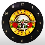 Ficha técnica e caractérísticas do produto Relógio de Parede - Guns N Roses - em Disco de Vinil - Mr. Rock – Banda Música Hard Rock