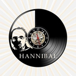 Ficha técnica e caractérísticas do produto Relógio de Parede Hannibal Filmes Series TV Cinema Vinil LP