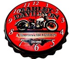 Relógio de Parede Harley Davidson Vintage Retro em Aço 43 Cm - Global Utilidades