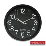 Ficha técnica e caractérísticas do produto Relógio de Parede Haüskraft Diam.34x2,5cm Black RELP-010