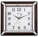 Ficha técnica e caractérísticas do produto Relógio de Parede Herweg 35x35cm Quadrado Marrom