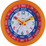 Ficha técnica e caractérísticas do produto Relógio de parede HERWEG 660046-270 laranja