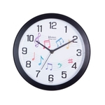 Ficha técnica e caractérísticas do produto Relógio de Parede Herweg Preto Musical 26CM 660038-034
